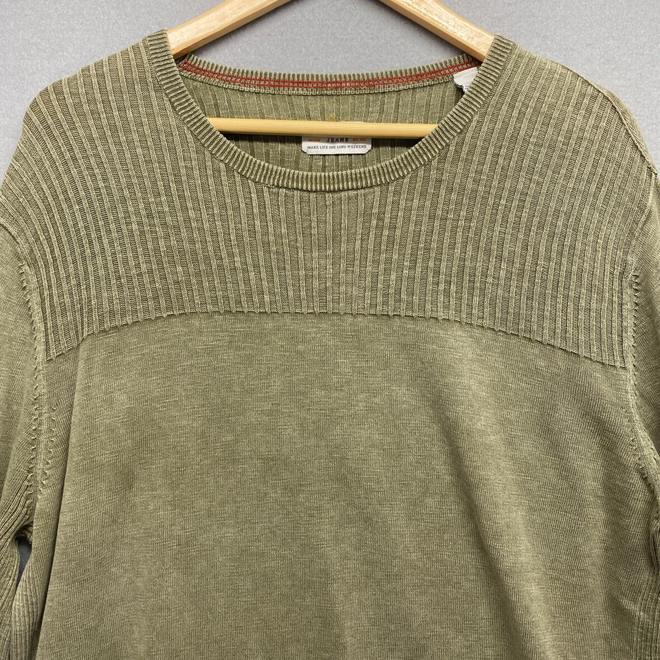 Suéter Tommy Bahama Para Hombre Grande Verde Algodón Pullover Manga Larga Foto 2 de 4