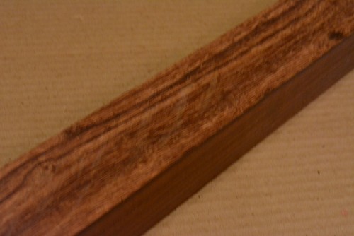 Granadillo TORNITURA STOCK 18x2x2 legno esotico legno quadrato vuoto - Foto 2 di 6
