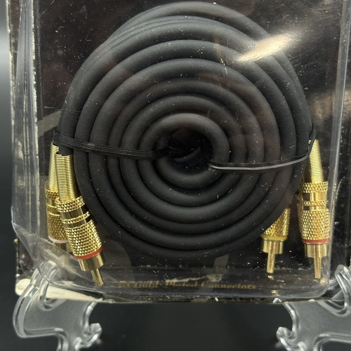 Radio Shack Gold Series 6ft Stereo RCA Audio/Video Cable 15-1508C NEW Vintage - Picture 4 of 7