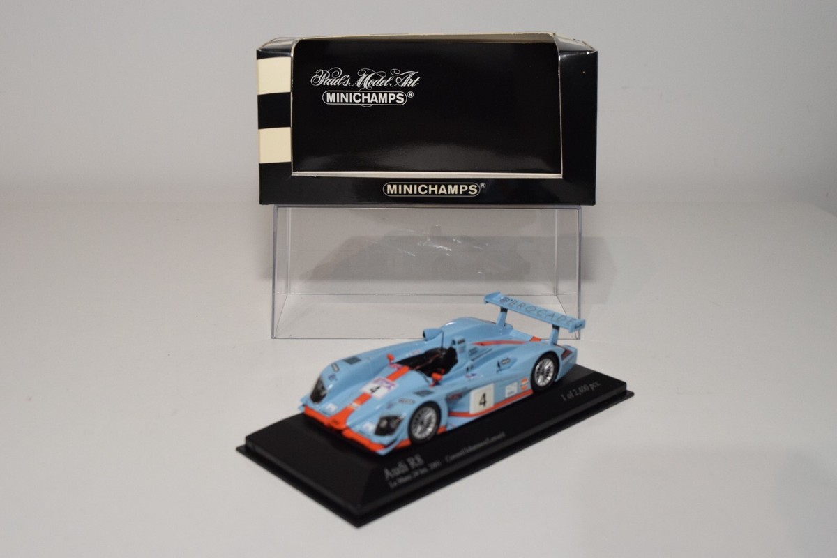 Voitures des 24 Heures du Mans miniatures argentés Audi