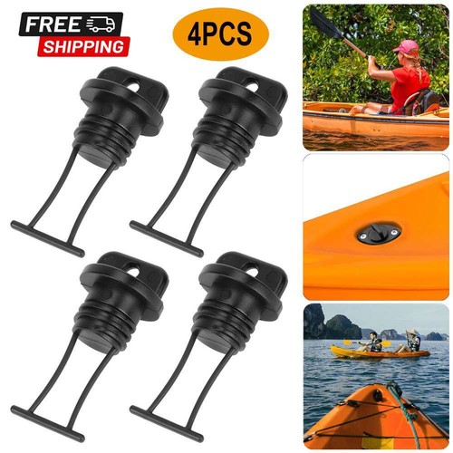 4x Universal Hull Drain Holes Plug for Kayak Canoe Dinghy Boat Scupper Bung Kit