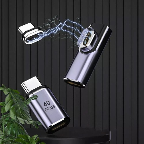 100W 40Gbps Magnetic Adapter Fast Charging QC4.0 USB C To Type C Cable ConnectGV - Picture 5 of 12