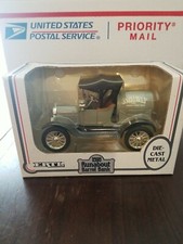 ERTL Agway 1918 Ford Runabout 1/25 Scale Barrel Truck Bank Die Cast Metal