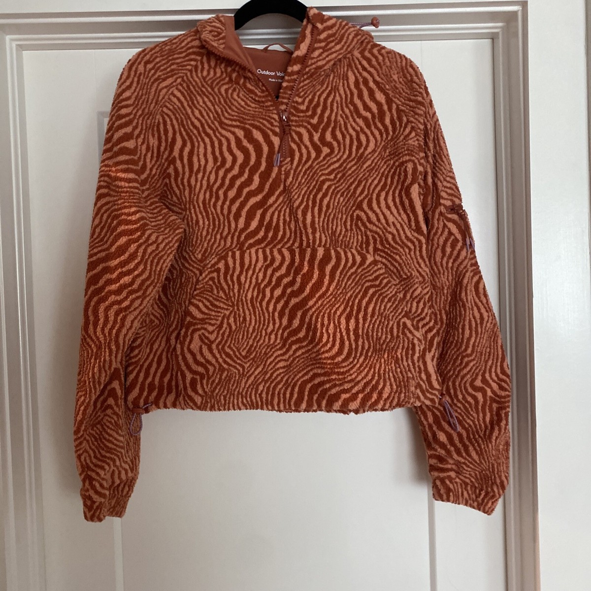 Outdoor Voices Primofleece Pullover Melon Zebra S View 4