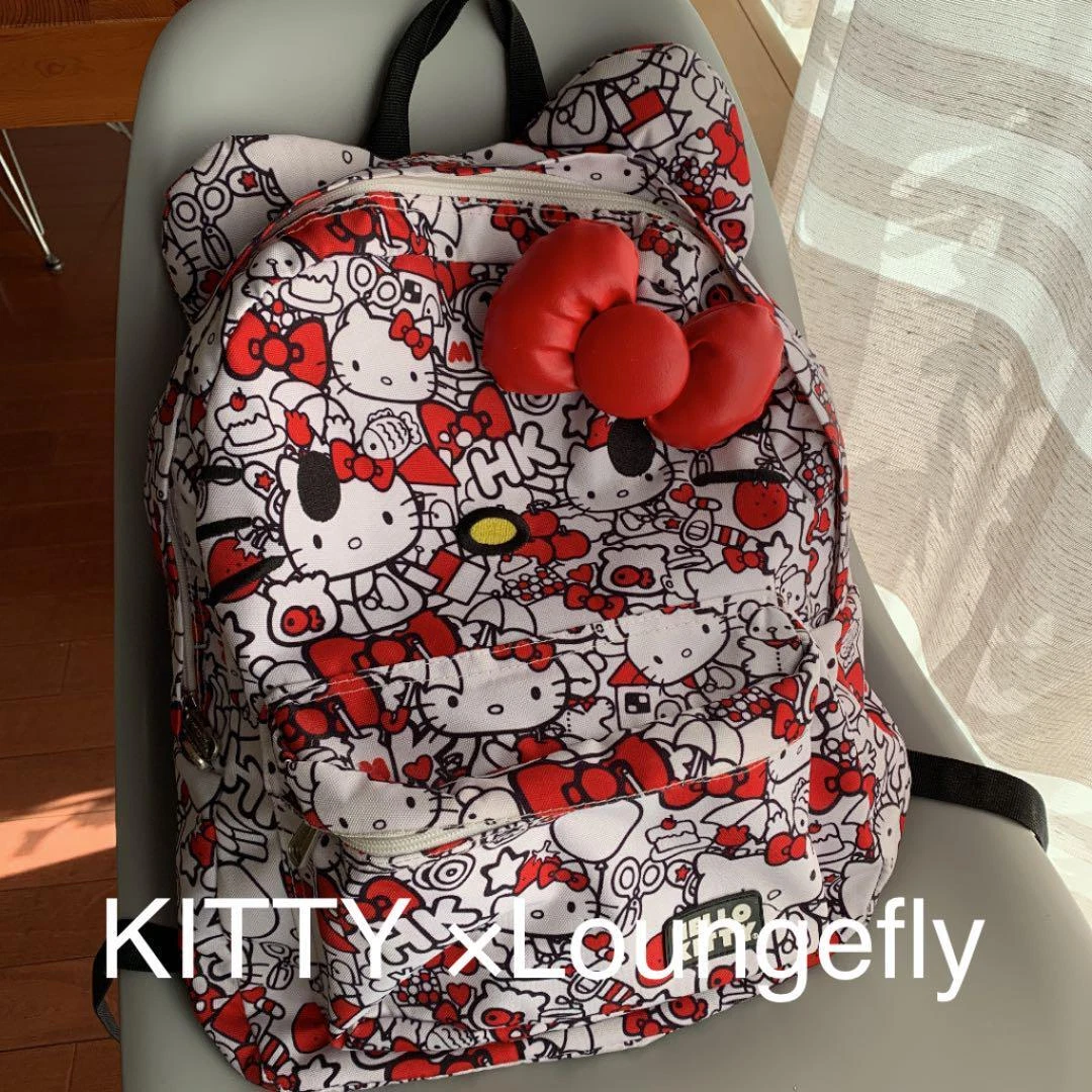 Loungefly x Sanrio Hello Kitty Backpack Big Red Bow 42 x 30 x 13
