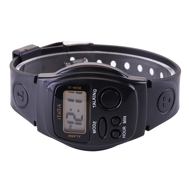 iTaiTek English Voice Talking Watch For Elderly Seniors Visually