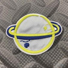 Saturn Planet Reusable Adhesive Embroidered Patch - 2x2
