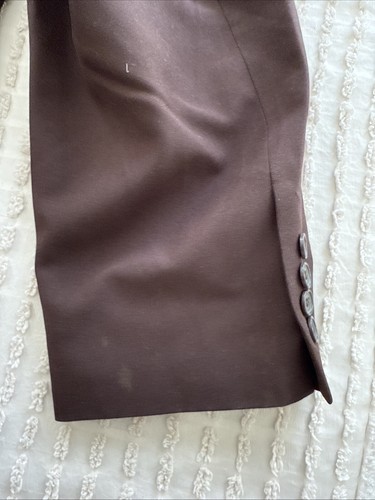 Traje de 2 piezas Davizzo para hombre talla 54L talla W48 marrón a rayas 100 % poliéster - Imagen 11 de 11