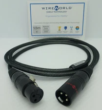 WireWorld Micro-Silver Eclipse Digital Audio 1.5 meter XLR to XLR AES/EBU