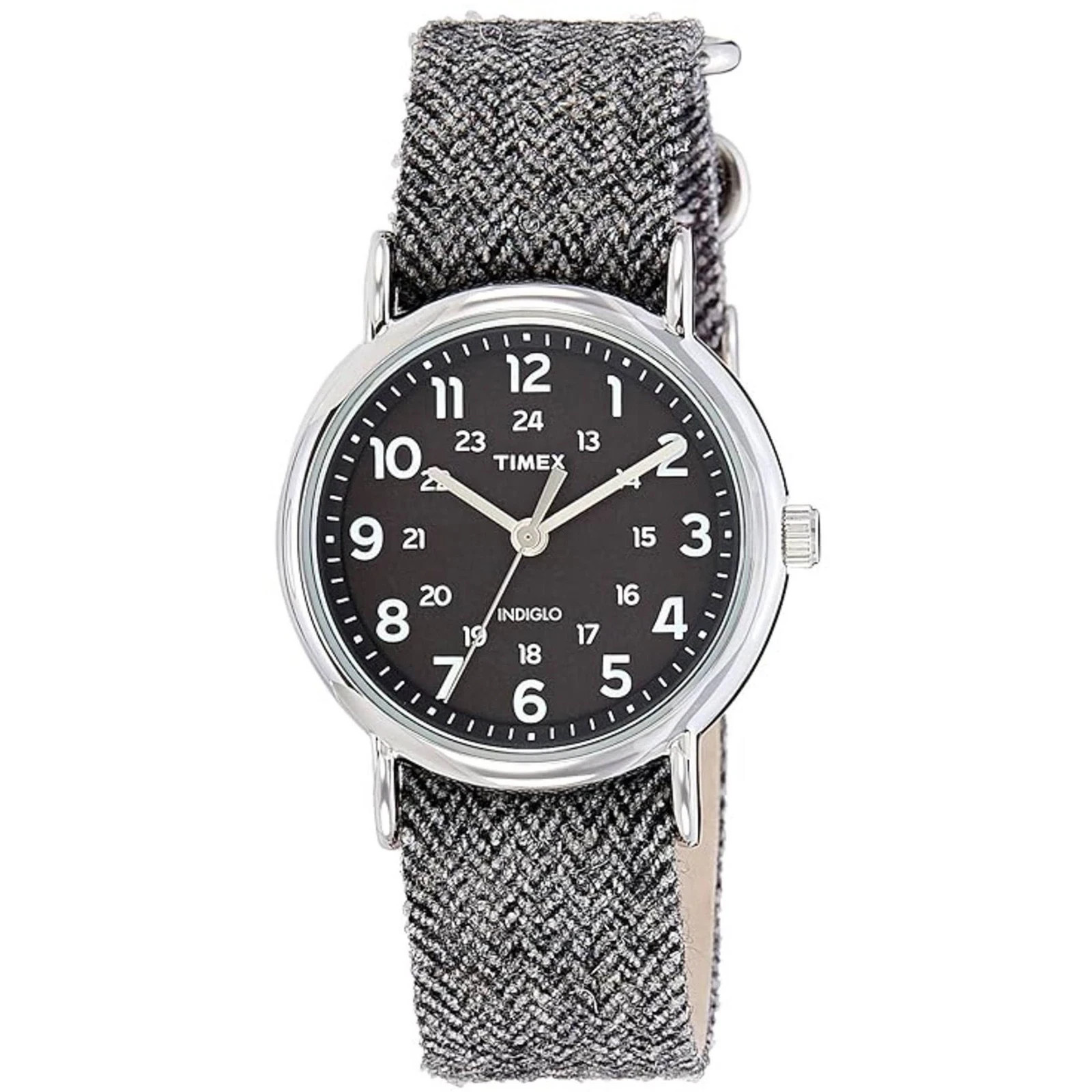 Timex TW2P72000, Unisex Weekender  Fabric Watch, Indiglo, 38MM Case, NEW