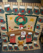 Handmade Christmas Count Down Advent Calendar 17"x22" (SU138)