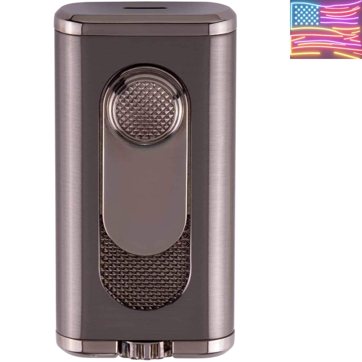 Verano Flat Flame Cigar Lighter, Attractive Gift Box, Elegan