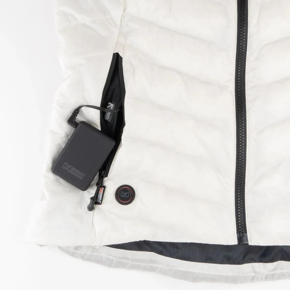 Mobile Warming Womens Backcountry Xtera 7.4V Heated Vest Cream - Image 3 of 3