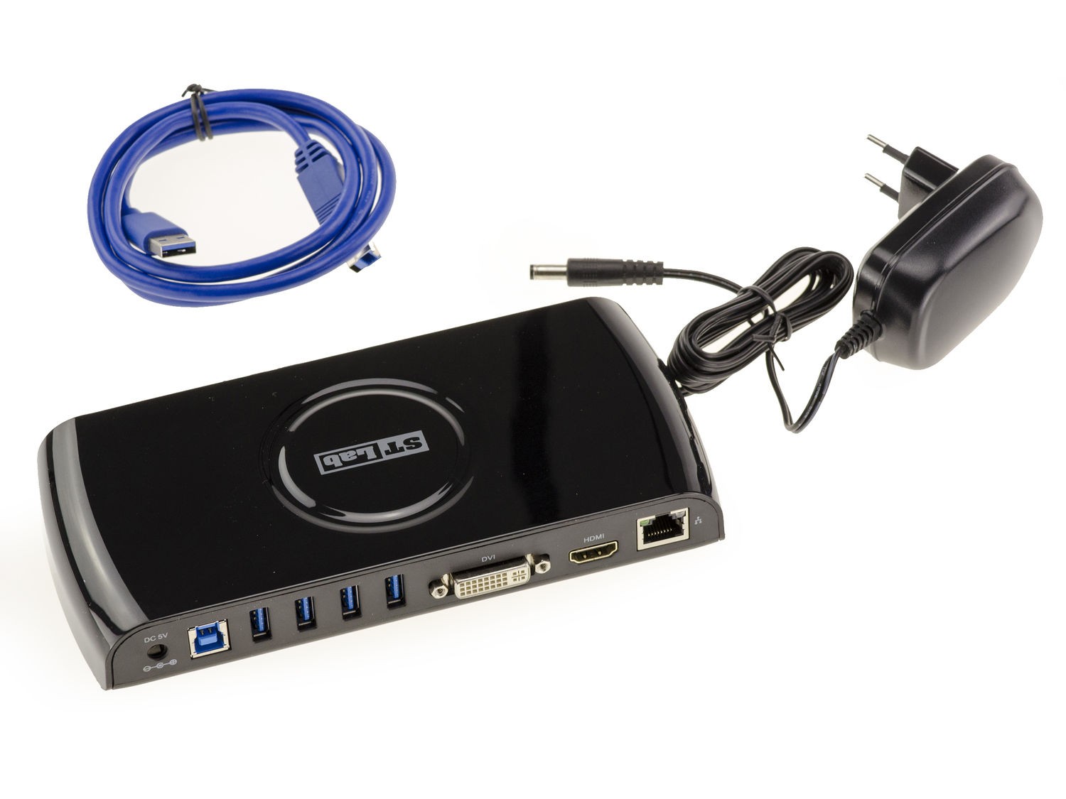 HUB USB 3.0 triple écran avec port Ethernet Gigabit et sorties audio vidéo