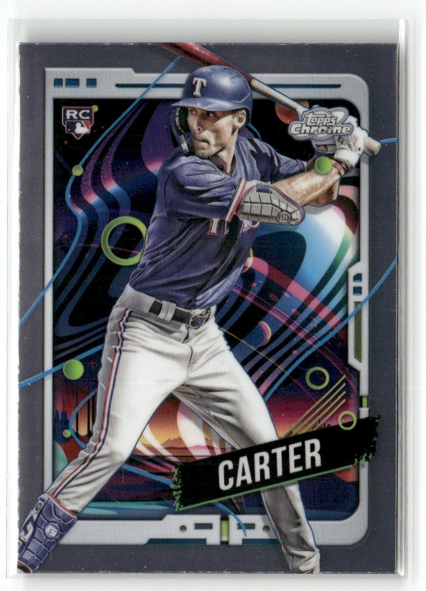 2024 Topps Chrome Cosmic #32 Evan Carter RC ROOKI RANGERS