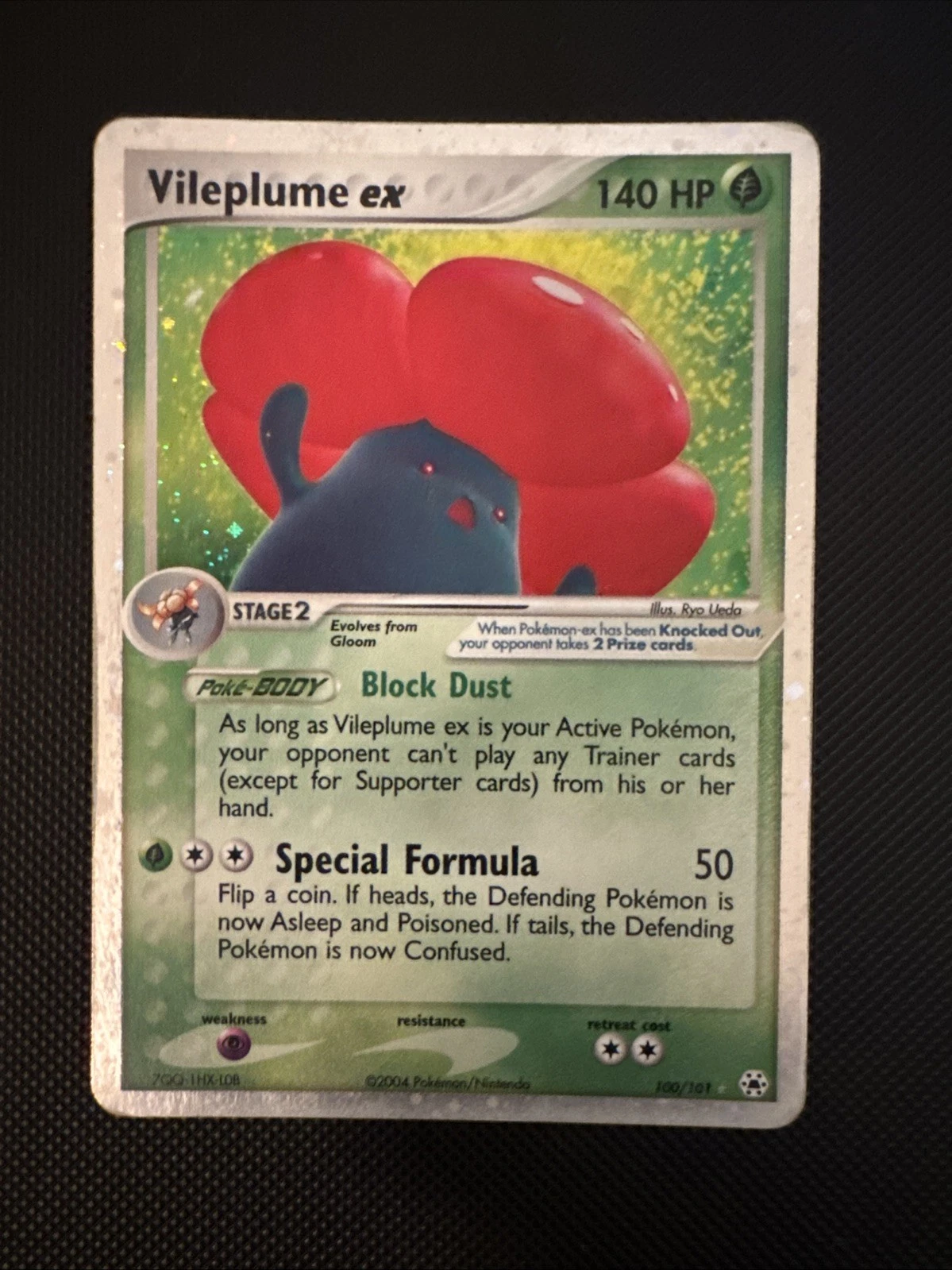 Vileplume ex 100/101 Hidden Legends Holo Pokemon