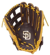 Rawlings Japan Baseball Glove MLB TEAM Hyper Tech Outfield 12.75 LH SD Padres