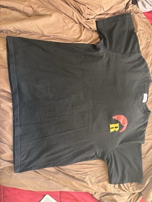 Rhude Mountain Logo Tee Black Red Yellow Graphic T-Shirt Size XL Authentic