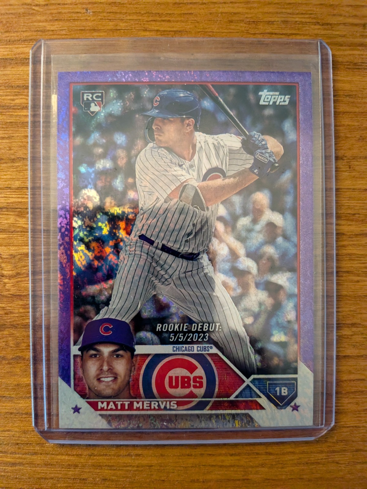 2023 Topps Update Series - Rookie Debut Matt Mervis #US236 Purple Foil /799 (RC)
