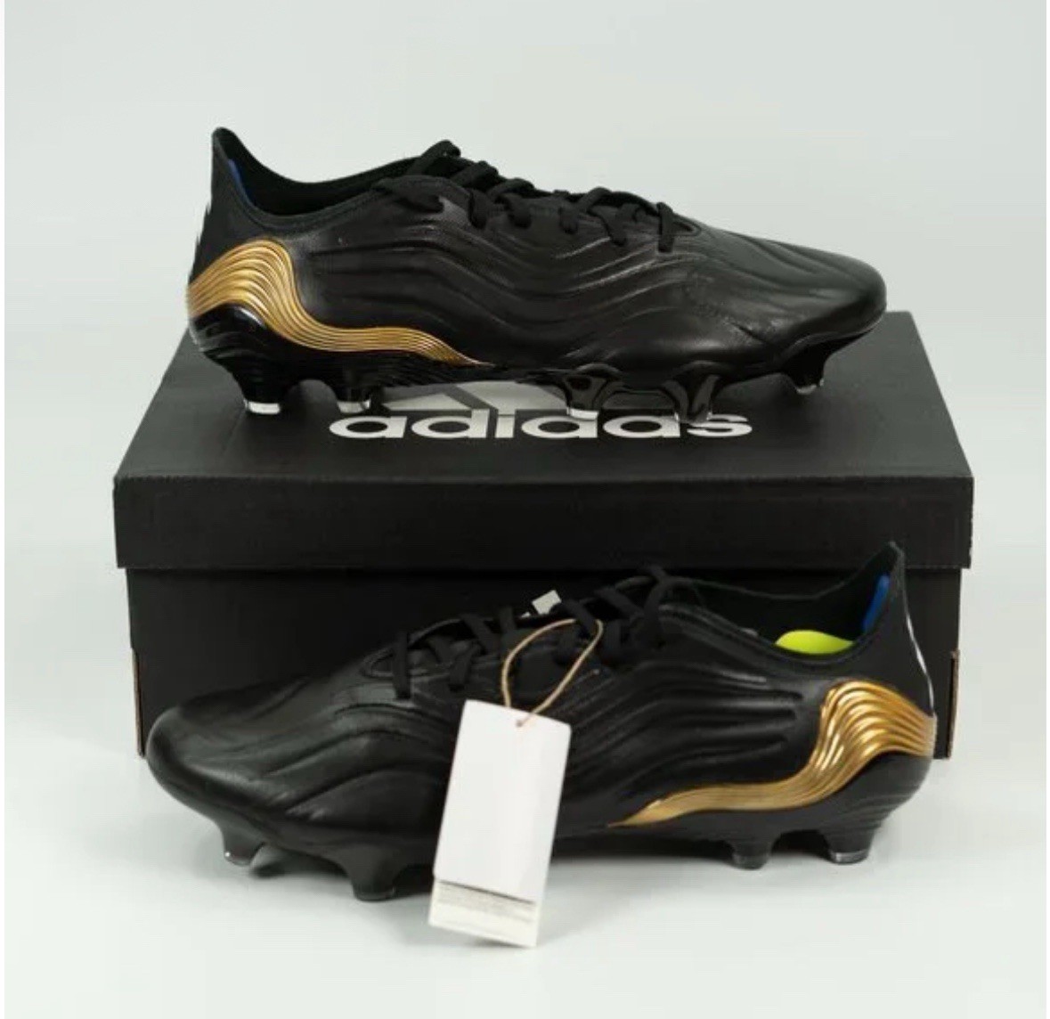 ADIDAS COPA SENSE.1 FG CLEAT - MEN\'S SOCCER CORE BLACK/WHITE/GOLD METALLIC adidas Copa Sense .1 FG - Core Black/White/Gold Metallic  main image 3