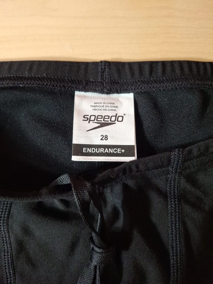 Bermuda de banho masculina Speedo preta verde shorts de mergulho baús 28 (pequena) - Imagem 3 de 4