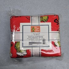 2021 Robert Kaufman How The Grinch Stole Christmas Fat Quater Bundle 18 Pieces