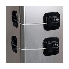 Refrigerator Lock 2 Pack , Heavy Duty Combination Fridge Lock, for Fridge, C...