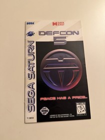 Defcon 5 (Sega Saturn, 1995) Disc & Manual Only T&W