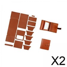 2x Set di Portafogli in Pelle Te, Borsa Da Uomo per Realizzare Materiale per