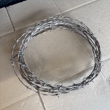 Vintage Antique Oxidized VERY Rusty Barbed Wire Fencing - 25 to 30 Ft