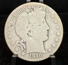 1910 Barber Silver 50C Half Dollar Coin