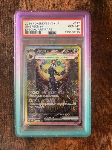 PSA 10 Umbreon ex SAR 217/187 sv8a Terastal Festival ex Pokemon Card Japanese