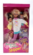 1994 Babysitter Skipper Barbie Puppe / mit 3 Babies / Mattel 12071, NrfB