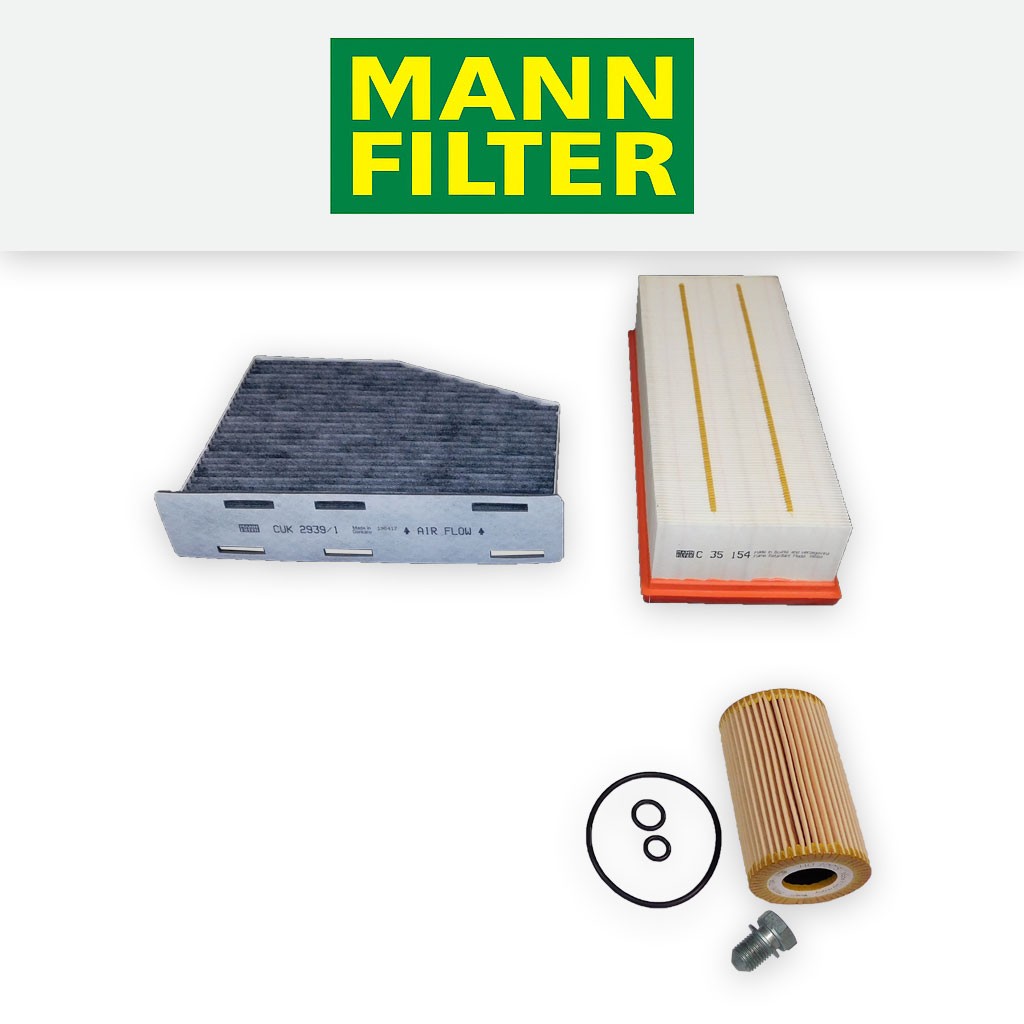 SERVICE KIT for VW GOLF MK6 1.6 TDI MANN OIL AIR CABIN FILTERS (2009-2016)