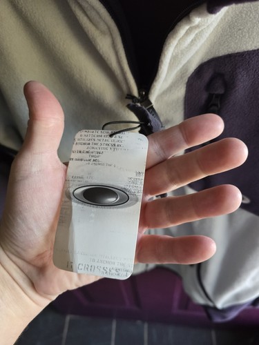 Chaqueta Oakley Cremallera Polar NEGRO BRONCEADO Talla Grande Cremallera Raro Suéter Pull Over - Imagen 6 de 6