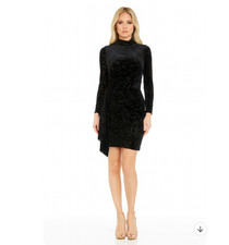 Dress The Population FAWN Velvet Burnout Mini Dress Size M/L New $258