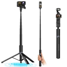 65 Inch Invisible Selfie Stick Tripod Fits Insta360 X5/X6/X4/X3/Ace Pro 2