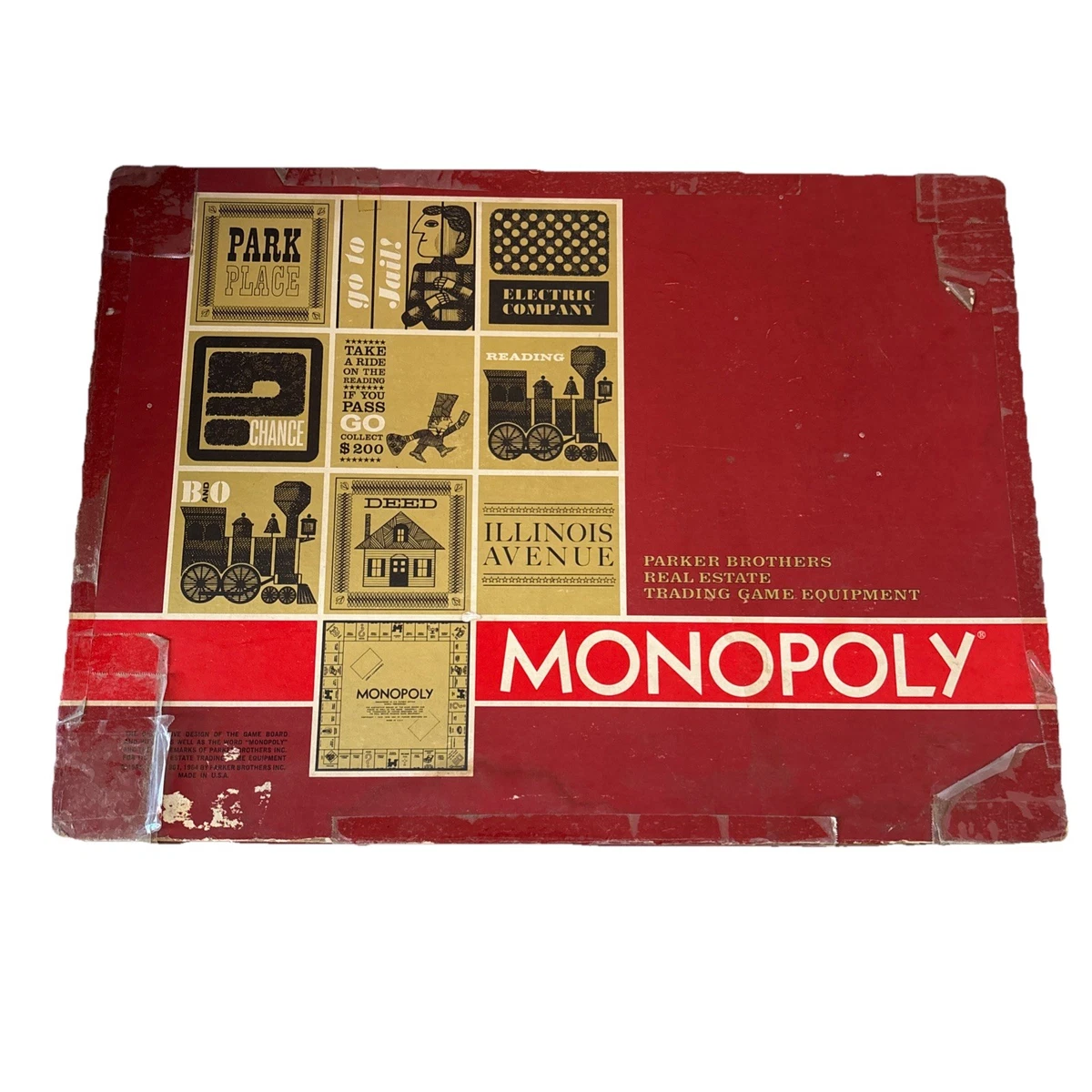Monopoly Board 1964 Vintage Manufacture Board & Traditional Games
