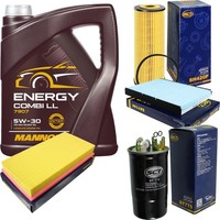 SCT Inspektionspaket 5L Mannol Energy Combi LL 5W-30 FüR VW Golf IV 1.9 TDI New