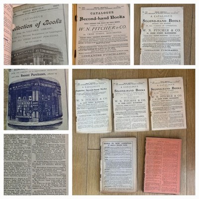 W.N PITCHER AUCTON Catalogues X10 1897 ~ 1908 BOOKS VALUABLE LIBARY SOTHERAN &CO