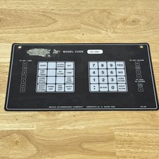 Nevco Scoreboard Controller Operator Wrestling  Button Overlay Model 222-2583