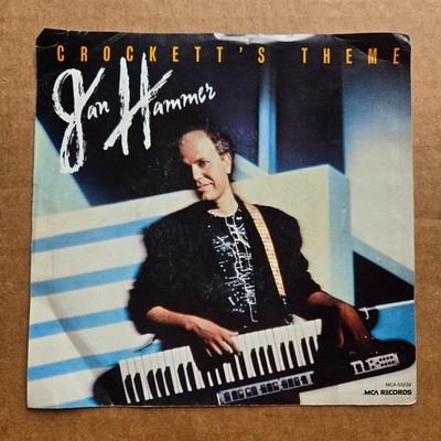 JAN HAMMER Crockett's Theme NO RECORD!!! PICTURE SLEEVE ONLY!!! 45 7''