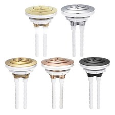 Contemporary Toilet Flush Button with Dual Option Control and 100mm Rod