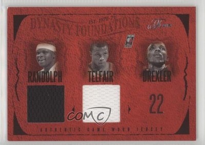 2004 Flair Dual Zach Randolph Sebastian Telfair Clyde Drexler Rookie RC HOF 0af