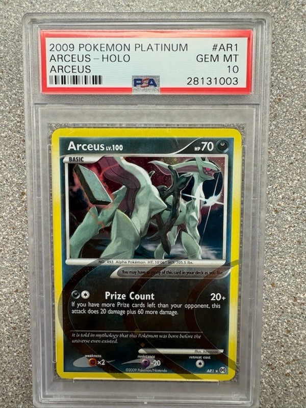 Arceus AR1 Platinum Arceus Holo PSA 10