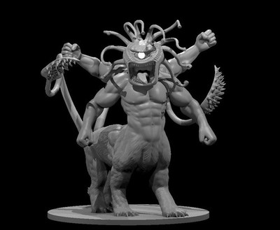 Beholdataur Beholder Monster Manual 28mm Scale DND D&D Tabletop Mini