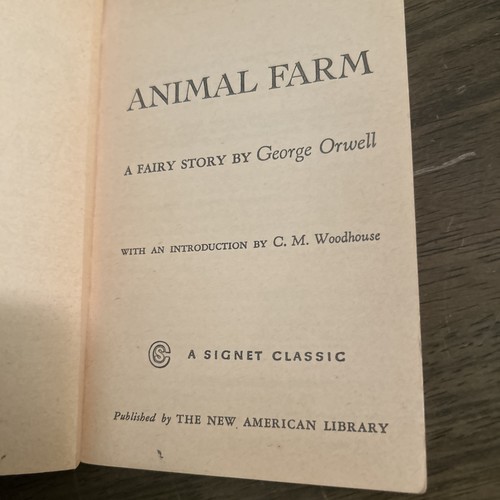 Animal Farm / George Orwell 21st Printing / Vintage - Fair Condition Paperback - Bild 7 von 16