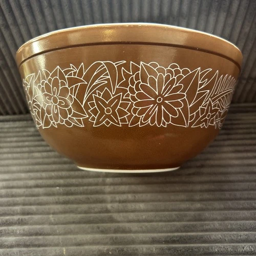 Vintage PYREX Mixing Nesting Bowl Woodland Brown #403 2.5 Liter Replacement