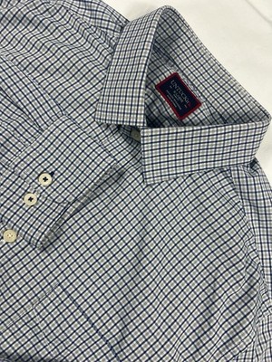 UNTUCKit Men's Long Sleeve Blue Extra Large Slim Fit