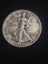1941 USA Silver Liberty Walking Half Dollar - Denver Mint